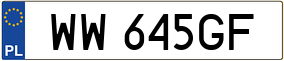 Truck License Plate